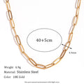 Bold Paperclip Link Chain Necklace