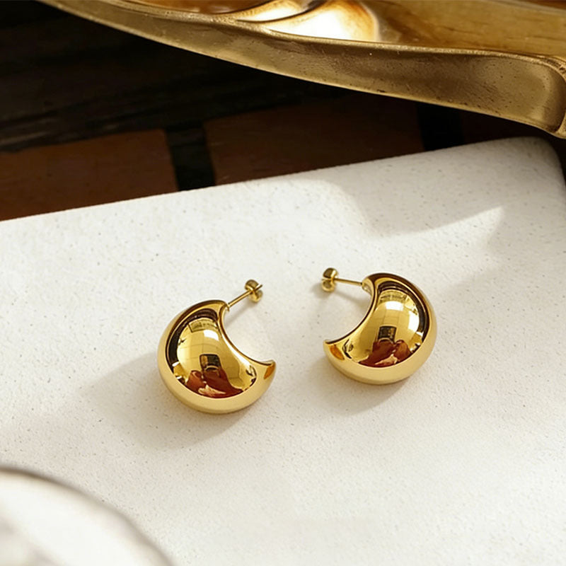 Chunky Teardrop Statement Hoops